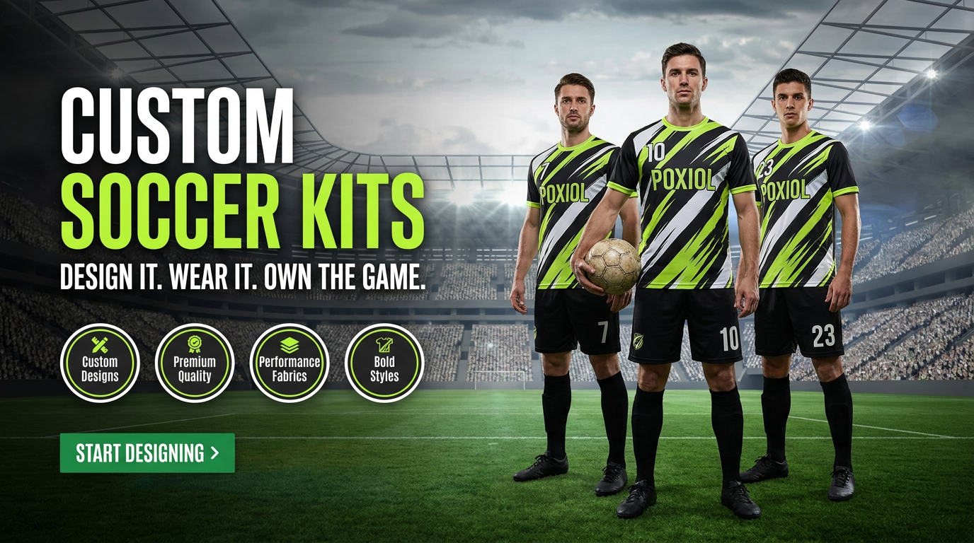 POXIOL Custom Custom Soccer Kit Manufacturer for Clubs, Schools and Distributors