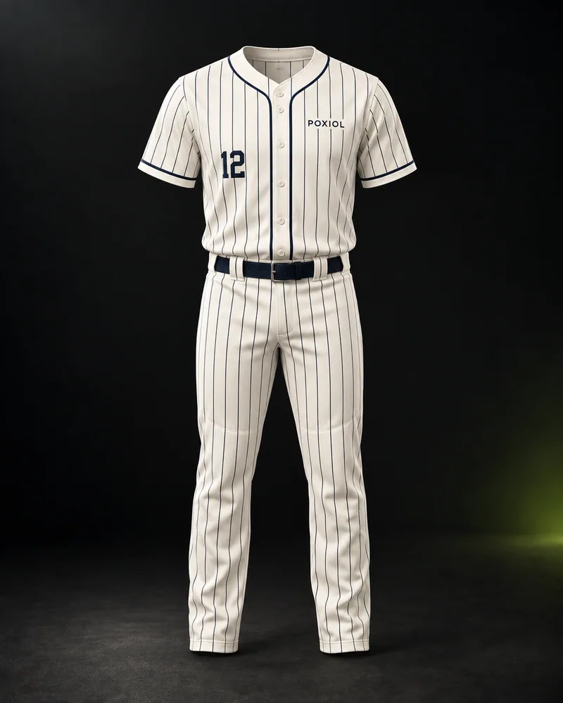 POXIOL baseball jersey and trousers design illustration