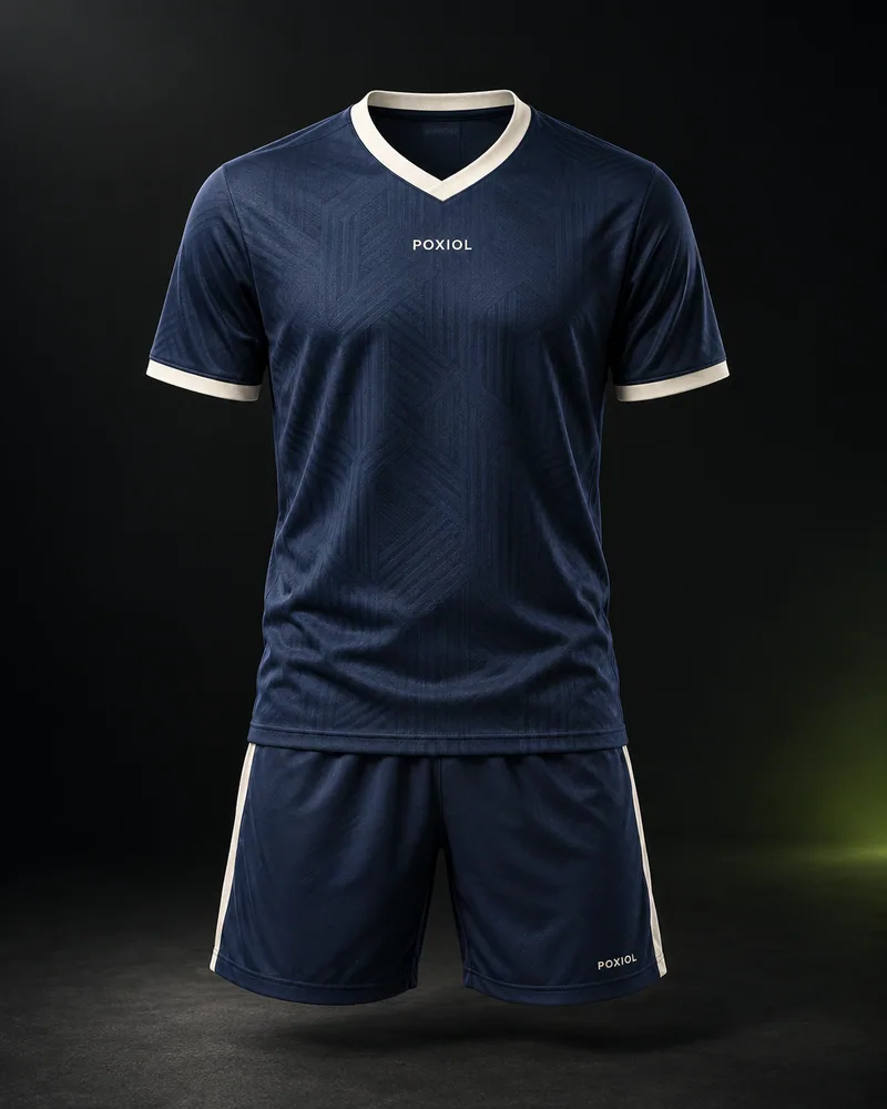 POXIOL soccer jersey and shorts set design illustration